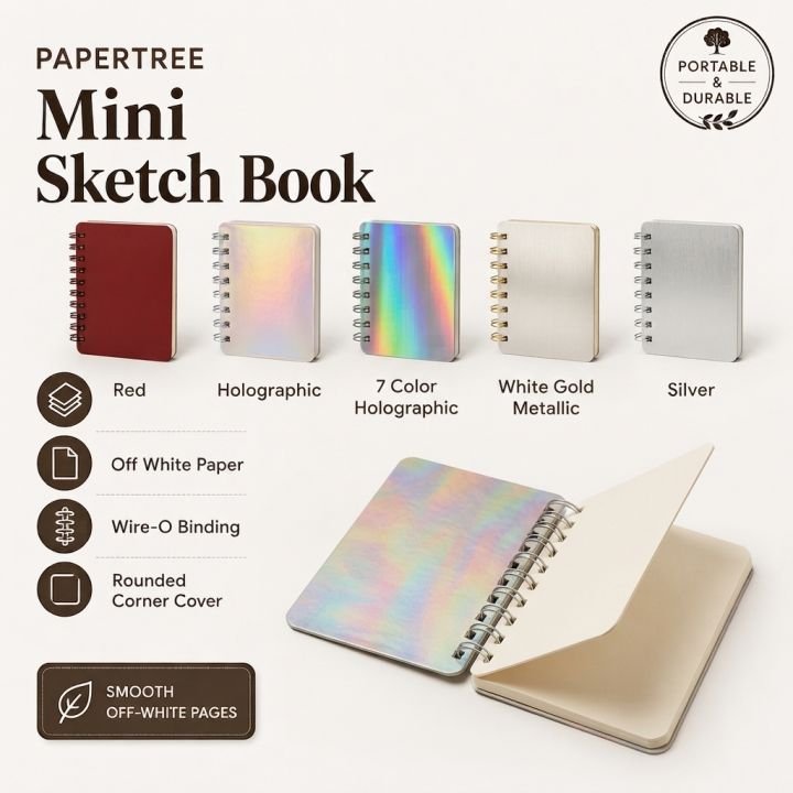 Papertree Mini Sketch book Pocket notebook Travel sketch Book