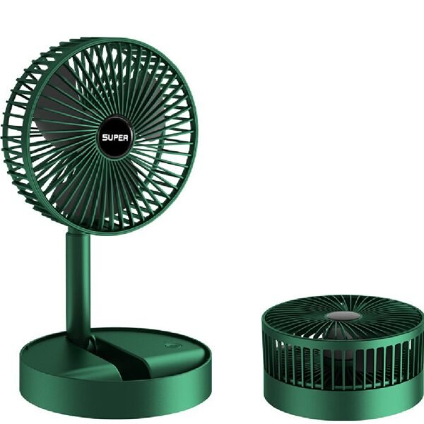 rechargeable Electric Fan Mini Foldable Telescopic Fan Low Noise Portable Folding Telescopic Small Desktop Fan