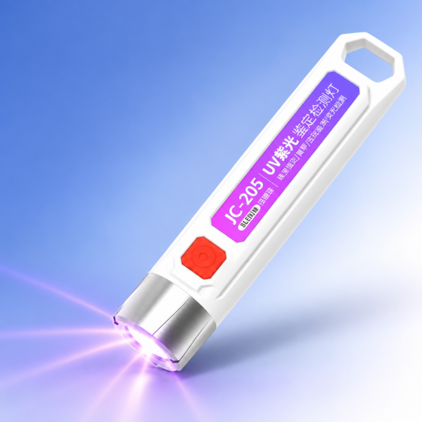 UV Rechargeable Flashlight - Counterfeit Money Detector Inspection Torch Light