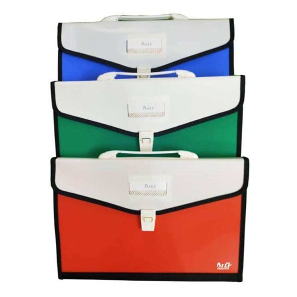 12 Pocket Expanding File Folder with Handle FC Size Document Organizer