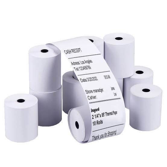 Thermal Paper Cash Roll 80x50mm Combo Pack of 5 for POS Machine Receipt Printing